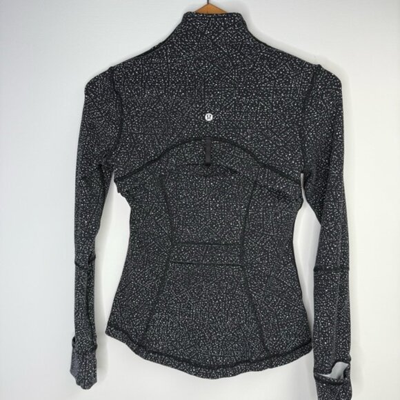 Lululemon Define JacketNight View White Black Size 4 - Picture 6 of 8